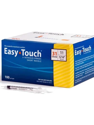EasyTouch Insulin Syringe - 31G 1CC 5/16"